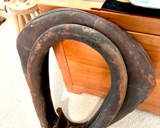 Vintage leather horse collar