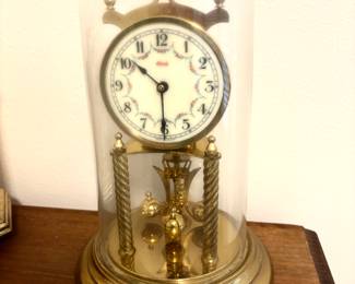 Vintage glass dome clock
