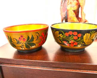 Russian lacquer bowls
