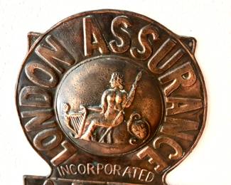 Antique London Assurance insurance sign