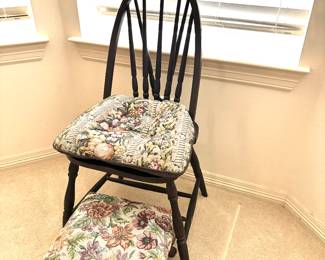 Antique Windsor side chair and footstool