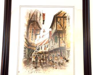 Life in London watercolor