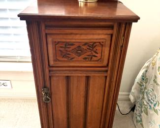 Antique bedside cabinet