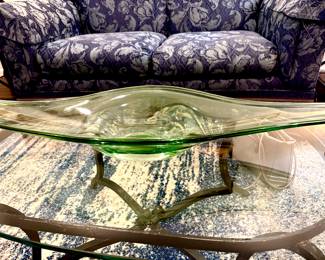 Large Murano look glass art