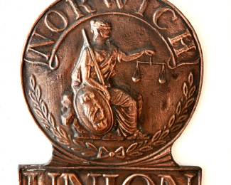 Norwich Union fire insurance plaque