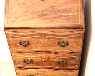 Vintage drop front secretary