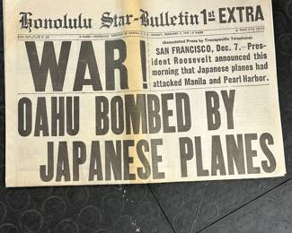 Newspaper, 1941, WW2, preserved well 