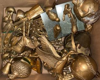 Vintage brass figurines 