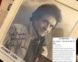 Johnny Cash autograph 
