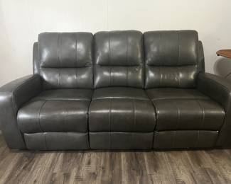 Leather Sofa with 2 recliners built in