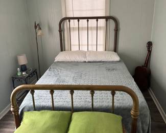 Full size Brass and iron Bed with Mattress