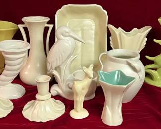 Vintage Porcelain Vases, Wall Pockets, Candle Holders  Such