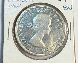 1963 Canadian Silver Dollar