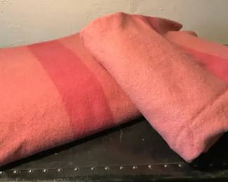 Two Vintage Hudson Bay Four Point Blankets