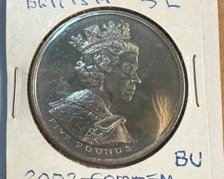 British 5 Commemorative Coin 