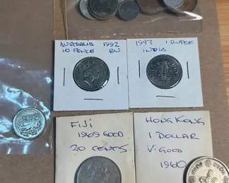 Coins Hong Kong, Australia, Fiji, India  Other