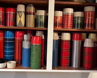 Collection of Vintage Vacuum Flasks