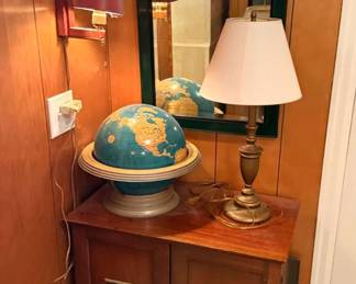 Small Storage Cabinet, Mirror, Glove Lighting