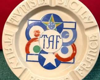 Vintage WWII Tactical Air Force TAF ashtray. 