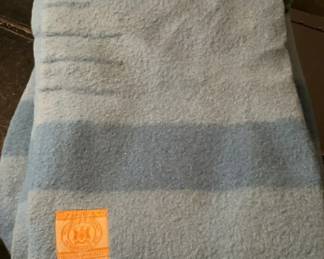 Vintage Hudson Bay Four Point BlanketBlue