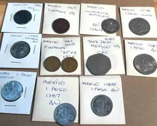 Coins Assorted Mexico