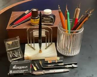 Writing Supplies Dip Pens, Fountain, Ink, Nibs  Such