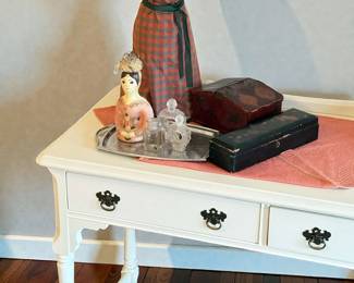 Small Writing Desk With Sewing Notions