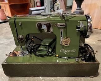 Vigorelli Sewing Machine And Wool Fabric