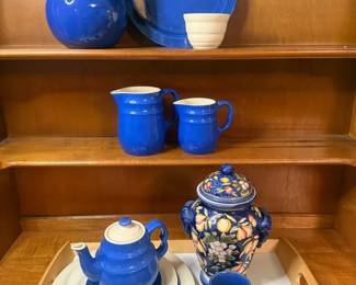 Cobalt Blue Oxford Stoneware, Vernonware, Bauer More