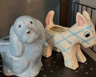 Mid- Century Pottery Flower Pots.