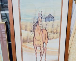 “Chestnut”signed lithograph P. Buckley Moss