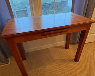 Solid wood console desk