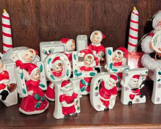 Vintage NOEL porcelain Christmas