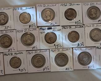 Silver, Vintage Coins