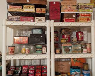 Tobacco Collectibles, Snuff Cans, Cigarette tins and cans, Cigar boxes and tins, Wood boxes