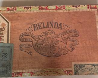 Belinda Vintage Cigar Box, 1912 Imported