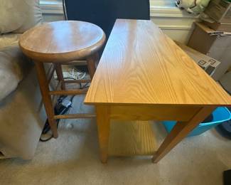 Storage Table and Stool