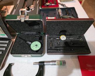 FEDERAL TESTMASTER DIAL TEST INDICATOR .0005" GRADS FULL JEWELED #LT-11
STARRETT .001" Last Word Dial Test Indicator Machinist Vintage