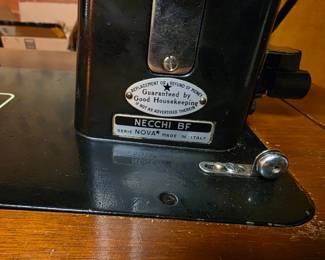 Antique Necchi sewing machine.