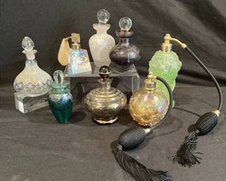 Vintage Assorted Perfume Bottles 