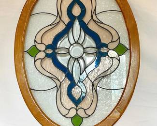 Oval Stained glass 