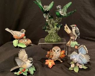 Lenox Birds Glass Sculpture 