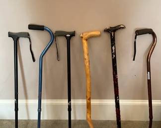 Assorted Canes And Walking Sticks