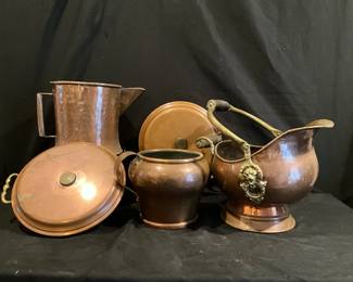Copper Scuttle Bed Pans
