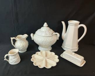 White Vintage Serving 