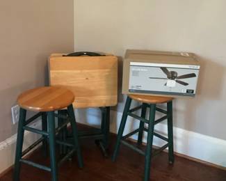 Stools, Tables And Lamp