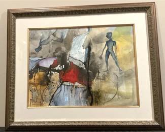 Vincents Dopico  Lerner Abstract Watercolor