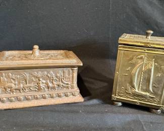 Brass Copper Tea Boxes 