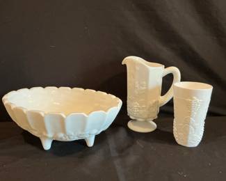 Milk Glass Trio 