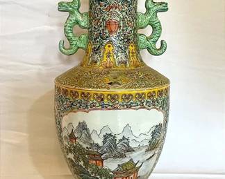 Foo Dog Handle Vase